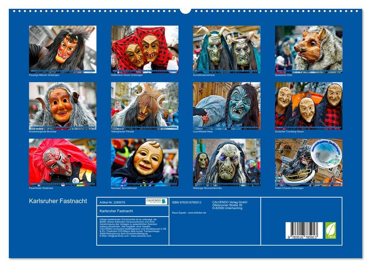 Produktbild: Karlsruher Fastnacht (hochwertiger Premium Wandkalender 2027 DIN A2 quer), Kunstdruck in Hochglanz
