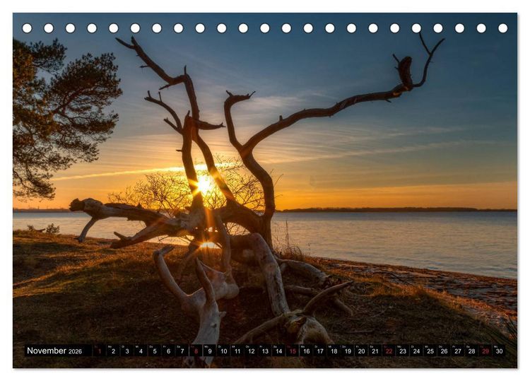 Produktbild: Vorpommern zwichen Tag und Nacht (Tischkalender 2026 DIN A5 quer), CALVENDO Monatskalender