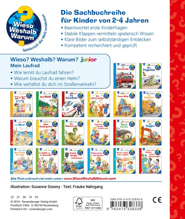 Produktbild: Mein Laufrad / Wieso? Weshalb? Warum? Junior Bd. 37