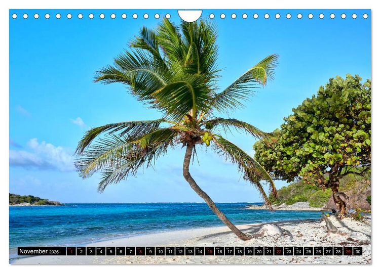 Produktbild: The Caribbean - St. Lucia, The Grenadines and Grenada (Wall Calendar 2026 DIN A4 landscape), CALVENDO 12 Month Wall Calendar