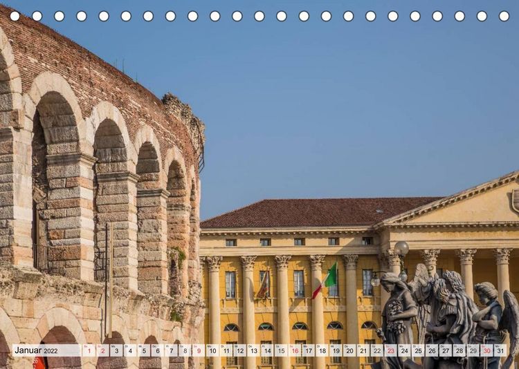 Produktbild: Viola, M: VERONA Historisches Stadtherz (Tischkalender 2022