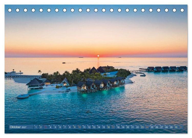 Produktbild: Reif f&uuml;r die Insel: Fernweh & Traumziele (Tischkalender 2027 DIN A5 quer), CALVENDO Monatskalender