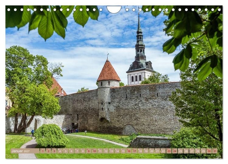 Produktbild: Historisches Baltikum (Wandkalender 2027 DIN A4 quer), CALVENDO Monatskalender