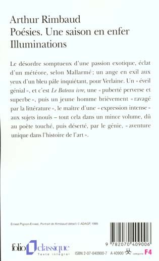 Produktbild: Poesies: Une saison en enfer et de Illuminations