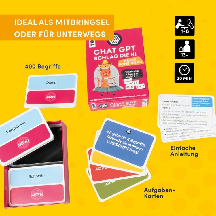 Produktbild: ChatGPT &ndash; Schlag die KI. Krass kombiniert! Wer schreibt aus vier Worten die beste Story?