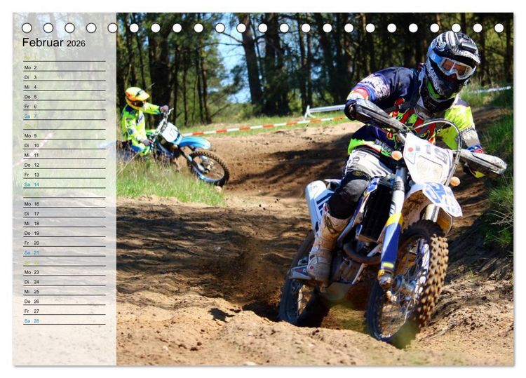 Produktbild: Motocross - tollk&uuml;hne Kerle (Tischkalender 2026 DIN A5 quer), CALVENDO Monatskalender