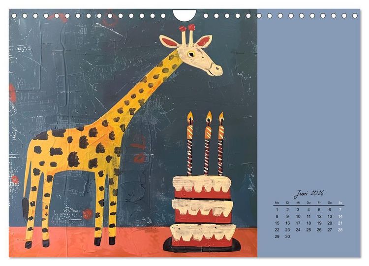 Produktbild: Wenn Tiere feiern (Wandkalender 2026 DIN A4 quer), CALVENDO Monatskalender