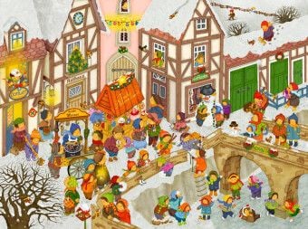 Produktbild: CALVENDO Puzzle Mein Dorf im Winter | 2000 Teile Lege-Gr&ouml;&szlig;e 90x67cm Foto-Puzzle f&uuml;r gl&uuml;ckliche Stunden