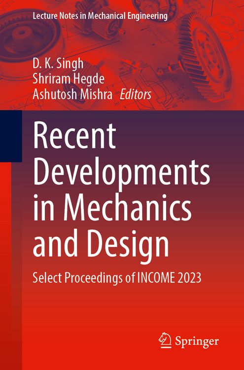 Produktbild: Recent Developments in Mechanics and Design