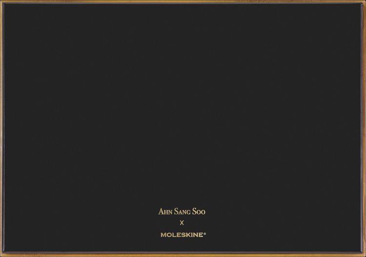 Produktbild: Moleskine Das Jahr des Drachen Sammlerbox mit Skizzenbuch (Large/A5, Fester Einband, Stoffeinband), Schablone, Kaweco F&uuml;llfederhalter