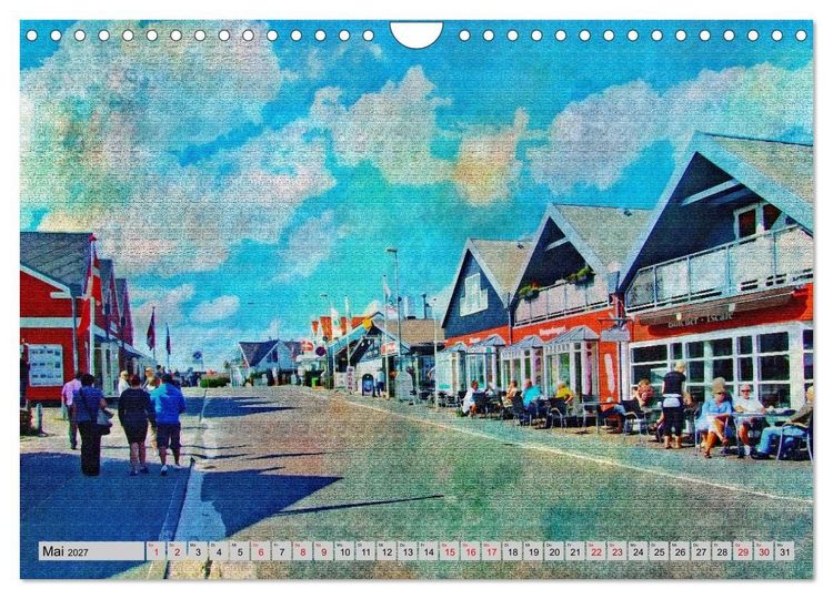 Produktbild: D&auml;nemark - Sch&ouml;nheiten J&uuml;tlands in feinen Aquarellfarben (Wandkalender 2027 DIN A4 quer), CALVENDO Monatskalender