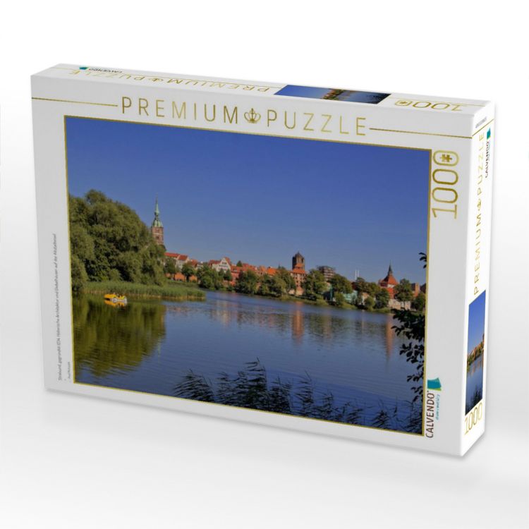 Produktbild: CALVENDO Puzzle Stralsund, gegr&uuml;ndet 1234. Historische Architektur und Giebelh&auml;user auf der Altstadtinsel | 1000 Teile Lege-Gr&ouml;&szlig;e 64x48cm Foto-Puzzle f&uuml;r gl&uuml;ckliche Stunden