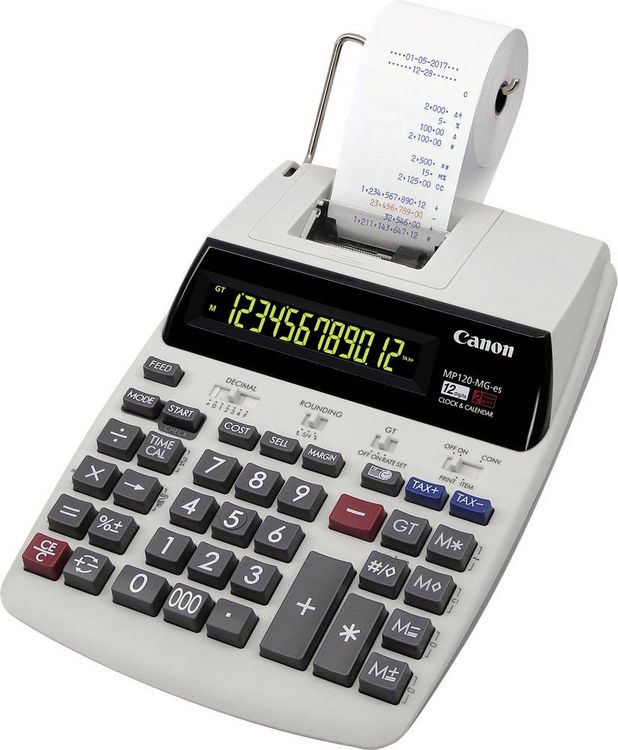 Produktbild: CANON druckender Tischrechner MP-120MG ES II Recycling