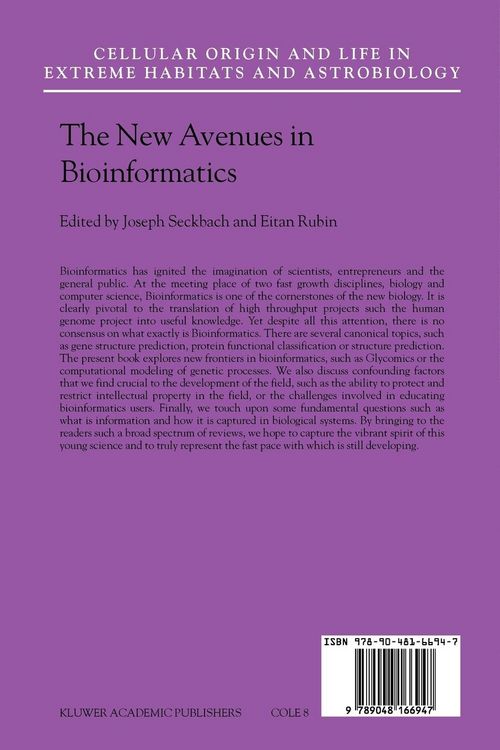 Produktbild: The New Avenues in Bioinformatics