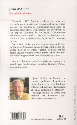 Produktbild: De taille et d'estoc : la jeunesse de Guilhem d'Ussel