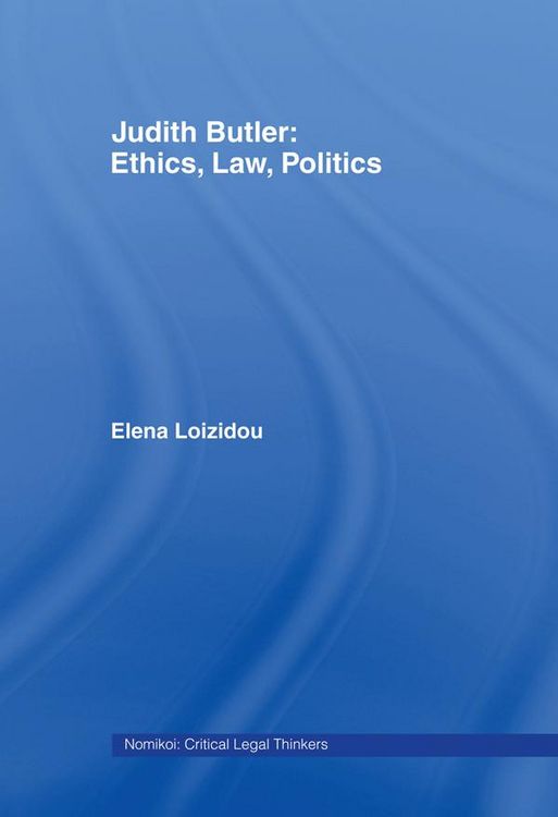 Produktbild: Judith Butler: Ethics, Law, Politics
