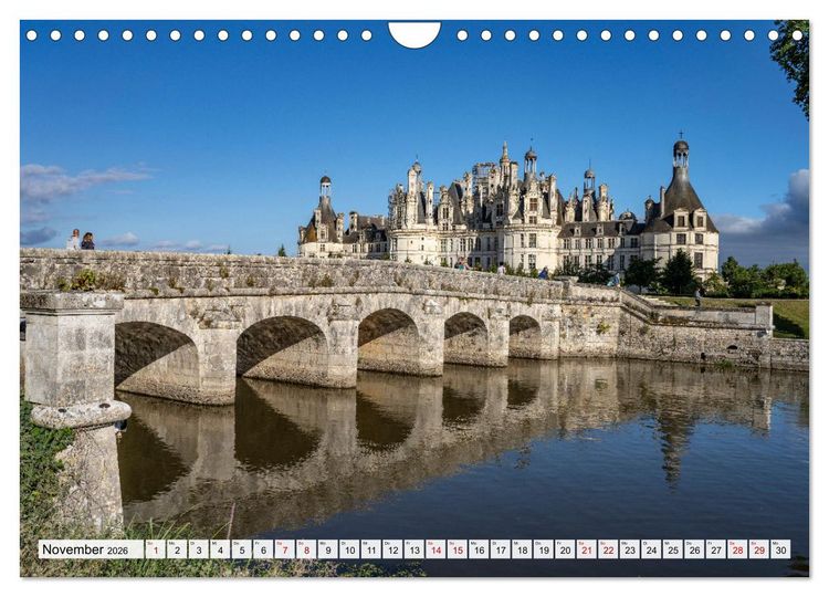 Produktbild: Die Schl&ouml;sser im Tal der Loire (Wandkalender 2026 DIN A4 quer), CALVENDO Monatskalender