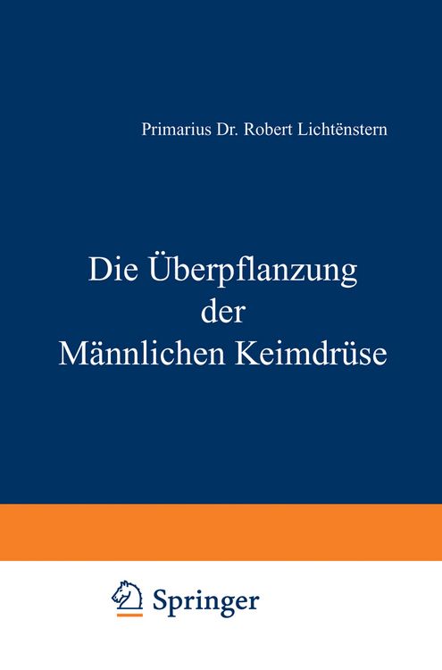 Produktbild: Die &Uuml;berpflanzung der M&auml;nnlichen Keimdr&uuml;se