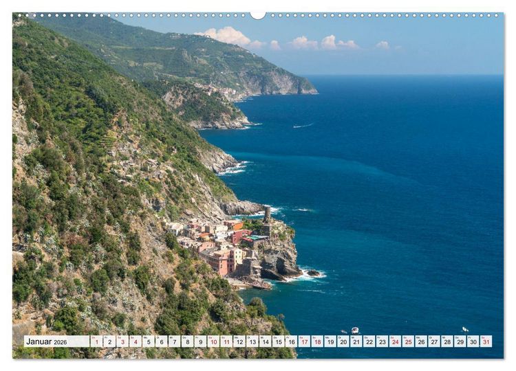 Produktbild: Die Italienische Riviera - Ligurien (hochwertiger Premium Wandkalender 2026 DIN A2 quer), Kunstdruck in Hochglanz