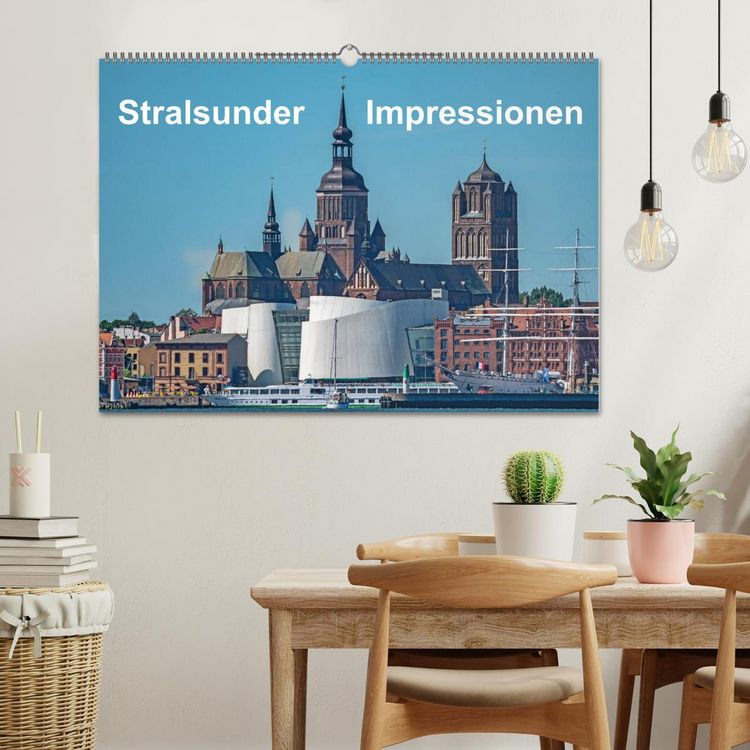 Produktbild: Stralsunder Impressionen (Wandkalender 2026 DIN A2 quer), CALVENDO Monatskalender