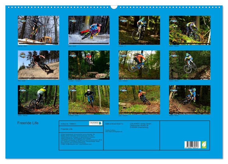 Produktbild: Freeride Life (Wandkalender 2026 DIN A2 quer), CALVENDO Monatskalender