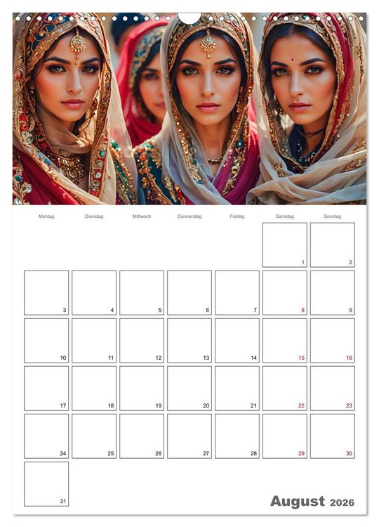 Produktbild: Frauen des Sultans (Wandkalender 2026 DIN A3 hoch), CALVENDO Monatskalender