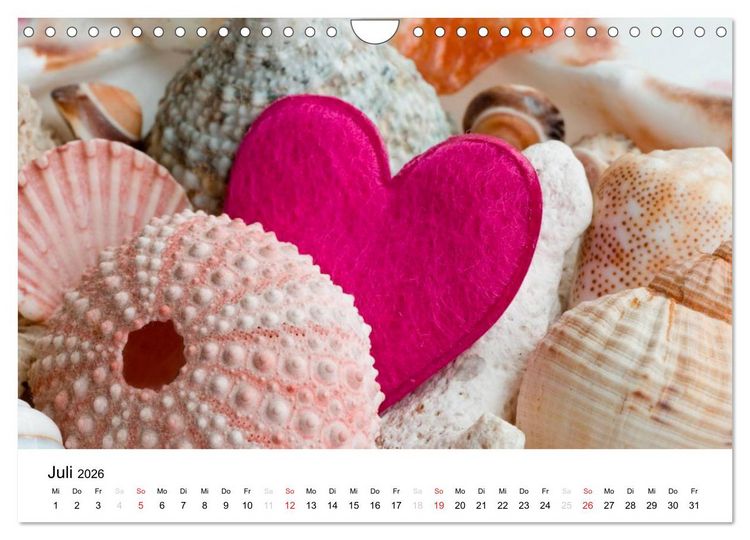 Produktbild: Mein Herz schl&auml;gt pink (Wandkalender 2026 DIN A4 quer), CALVENDO Monatskalender