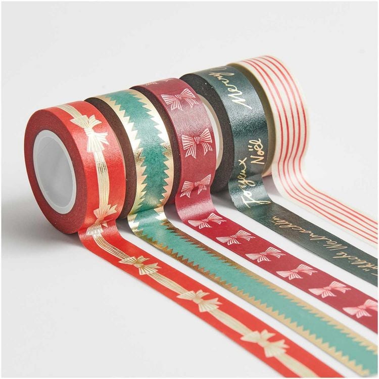 Produktbild: Tape Set Bows, Classic MIX, 5 Stk, 1,5 cm x 10 m