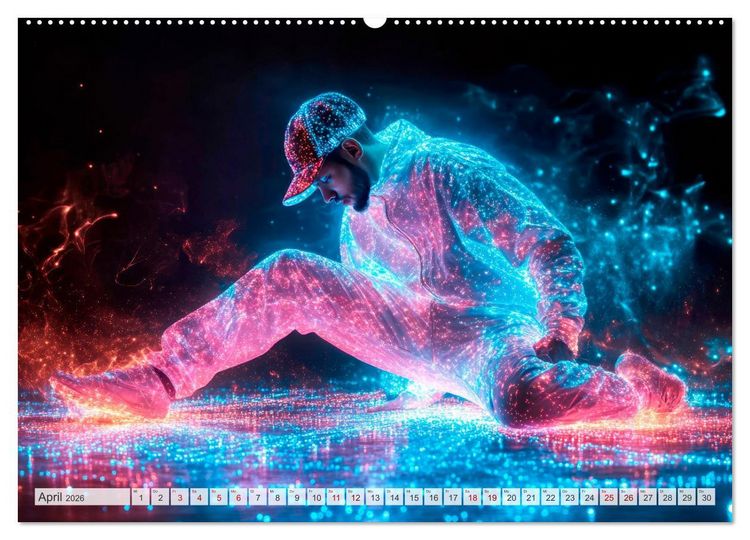 Produktbild: BREAKING Cooler Tanz und krasse Moves (hochwertiger Premium Wandkalender 2026 DIN A2 quer), Kunstdruck in Hochglanz