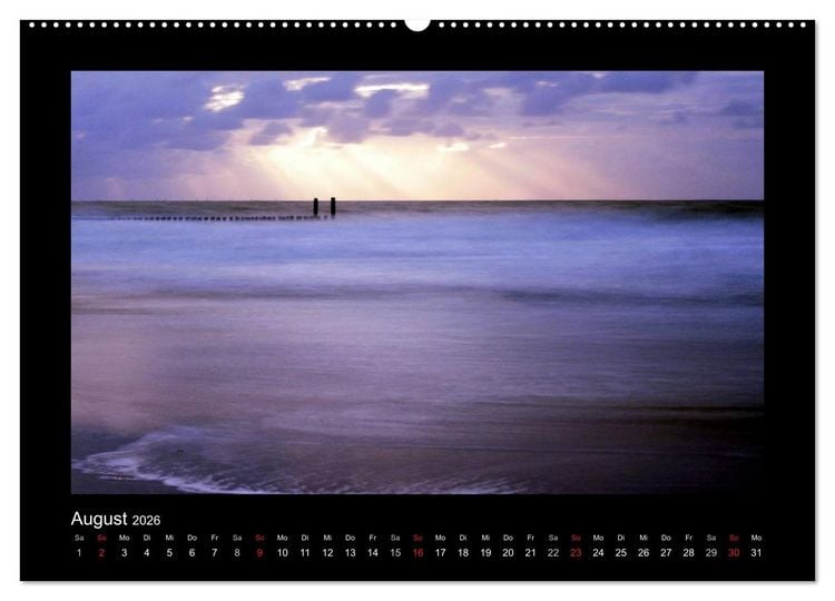 Produktbild: An der Nordsee (hochwertiger Premium Wandkalender 2026 DIN A2 quer), Kunstdruck in Hochglanz