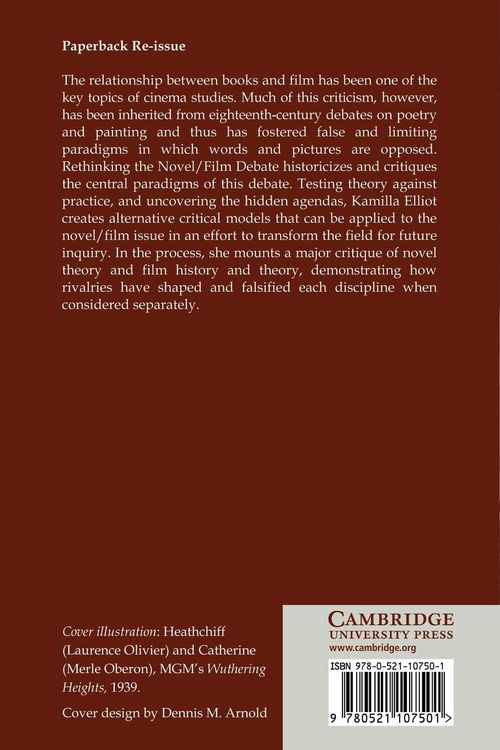 Produktbild: Rethinking the Novel/Film Debate