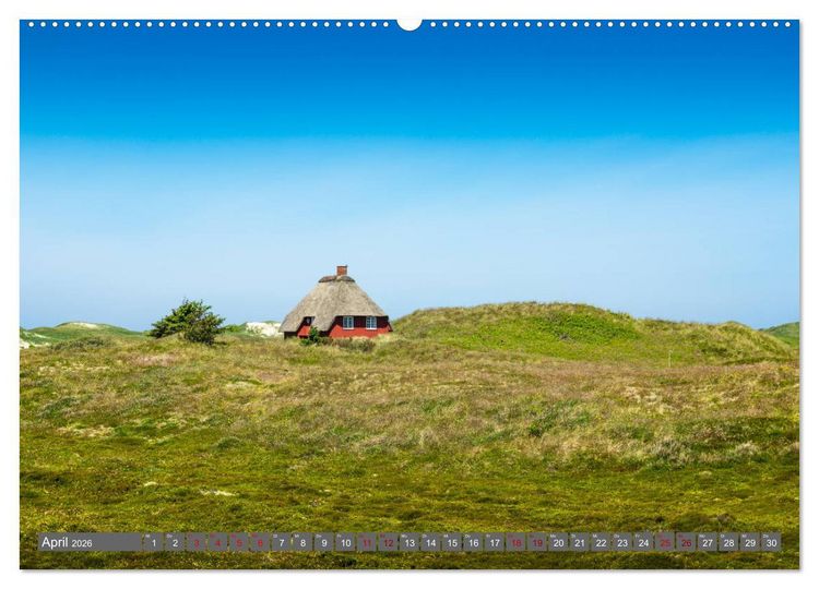 Produktbild: D&auml;nemark - Die wundersch&ouml;ne Westk&uuml;ste (hochwertiger Premium Wandkalender 2026 DIN A2 quer), Kunstdruck in Hochglanz