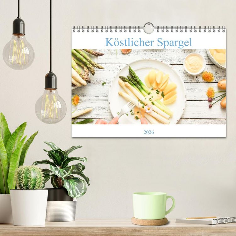 Produktbild: K&ouml;stlicher Spargel (Wandkalender 2026 DIN A4 quer), CALVENDO Monatskalender