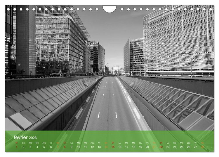 Produktbild: Bruxelles en confinement (Calendrier mural 2026 DIN A4 vertical), CALVENDO calendrier mensuel