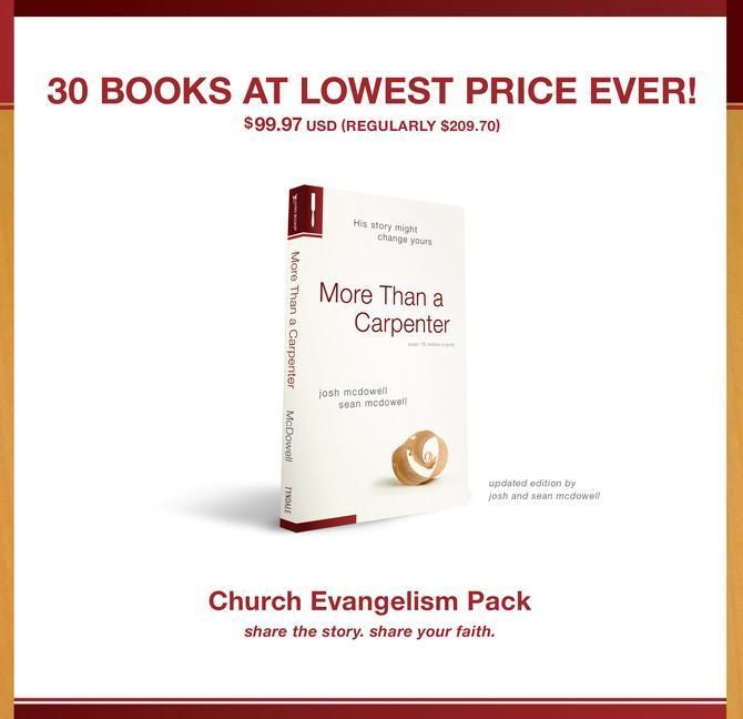 Produktbild: Mcdowell, J: More Than a Carpenter 30 Pack, Church Evangelis