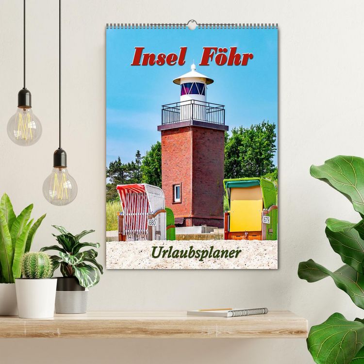 Produktbild: Insel F&ouml;hr - Urlaubsplaner (Wandkalender 2026 DIN A2 hoch), CALVENDO Monatskalender