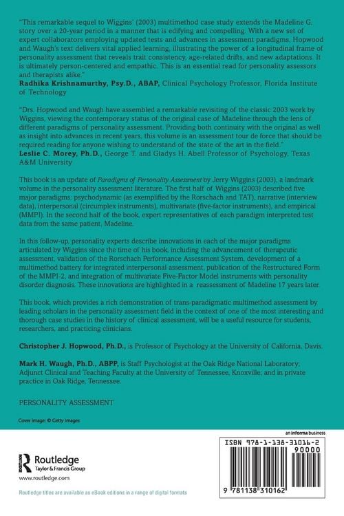 Produktbild: Personality Assessment Paradigms and Methods