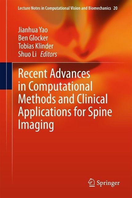 Produktbild: Recent Advances in Computational Methods and Clinical Applications for Spine Imaging