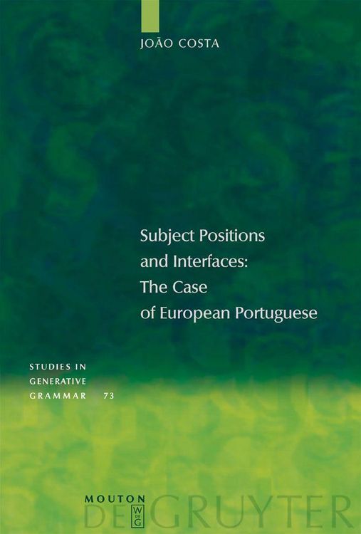Produktbild: Subject Positions and Interfaces