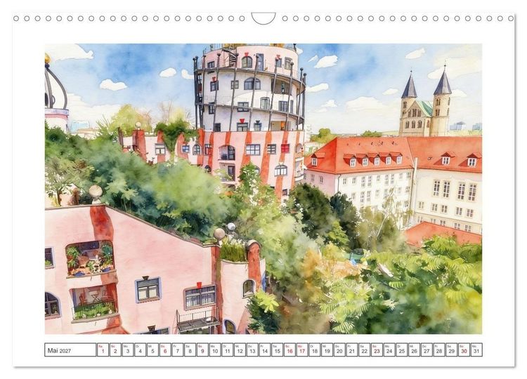 Produktbild: Bezaubernde St&auml;dte in Sachsen-Anhalt (Wandkalender 2027 DIN A3 quer), CALVENDO Monatskalender