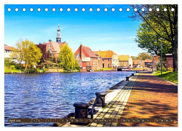 Produktbild: EMDEN maritime Seehafenstadt (Tischkalender 2026 DIN A5 quer), CALVENDO Monatskalender