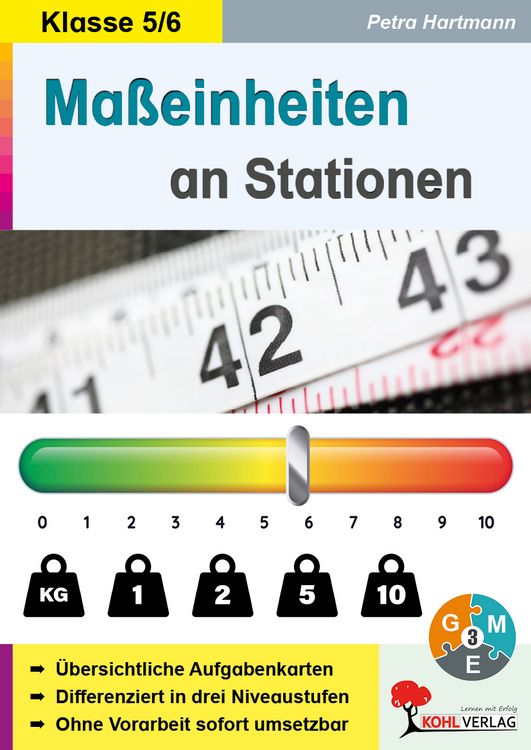 Produktbild: Ma&szlig;einheiten an Stationen / Klasse 5-6