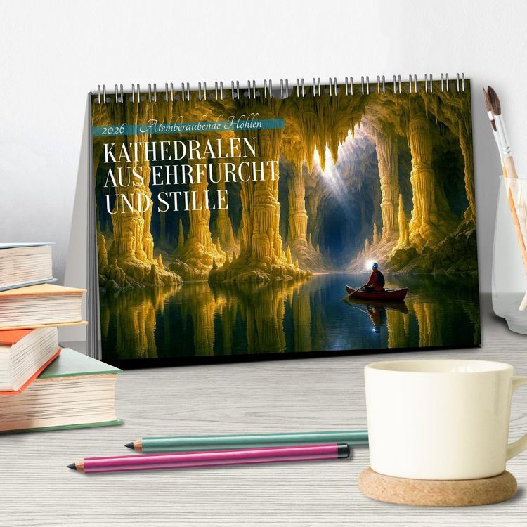 Produktbild: Kathedralen aus Ehrfurcht und Stille (Tischkalender 2026 DIN A5 quer), CALVENDO Monatskalender