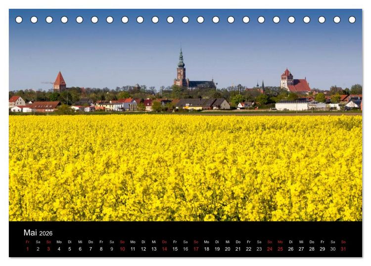 Produktbild: Univerit&auml;ts- und Hansestadt Greifswald (Tischkalender 2026 DIN A5 quer), CALVENDO Monatskalender