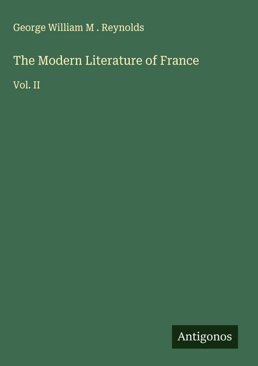 Produktbild: The Modern Literature of France