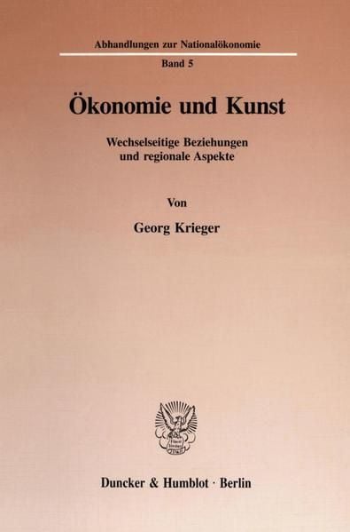 Produktbild: &Ouml;konomie und Kunst.