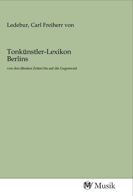 Produktbild: Tonk&uuml;nstler-Lexikon Berlins