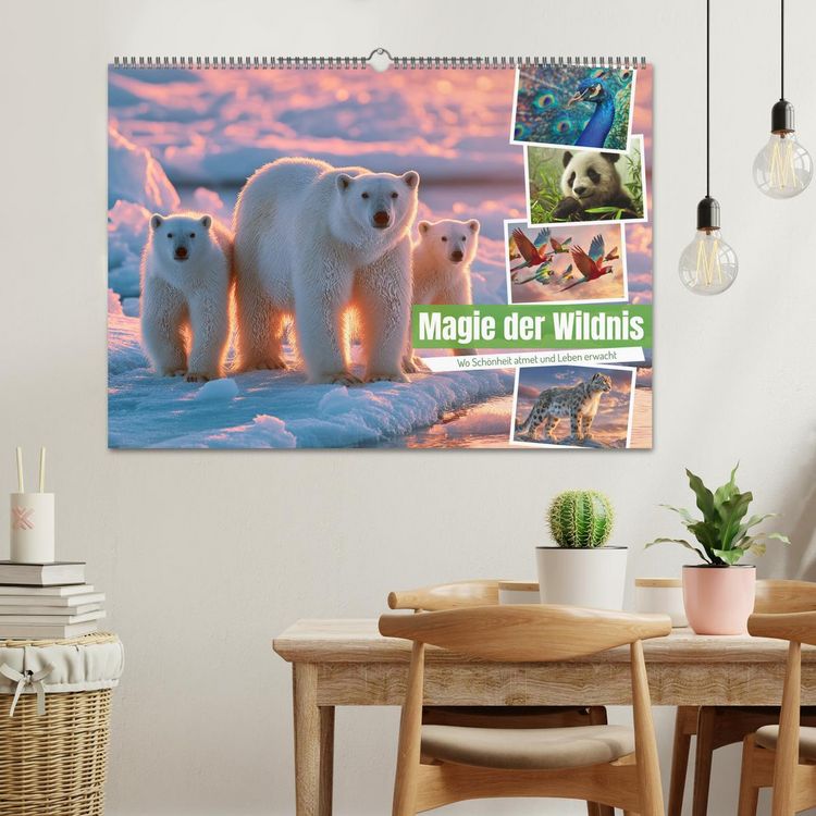 Produktbild: Magie der Wildnis (Wandkalender 2026 DIN A2 quer), CALVENDO Monatskalender
