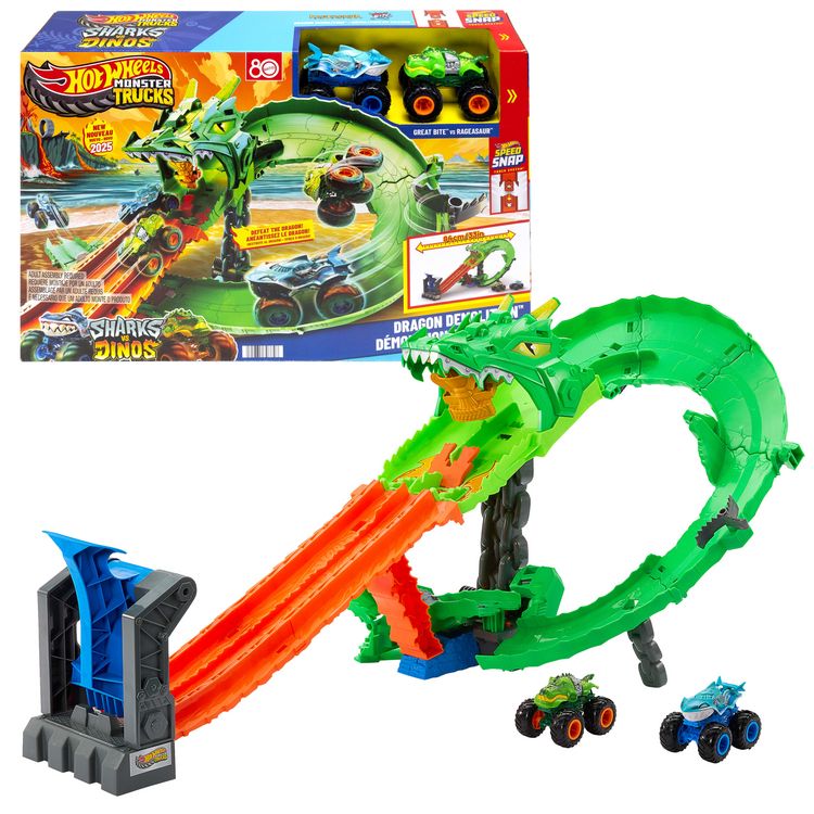 Produktbild: Hot Wheels Monster Trucks Drachenangriff