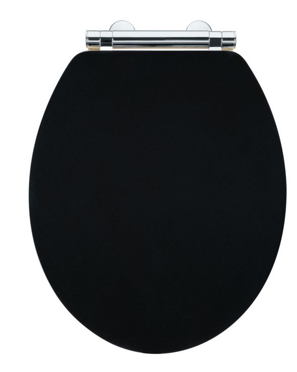 Produktbild: WC-Sitz Mod. Bambusa Black, aus MDF und Bambus